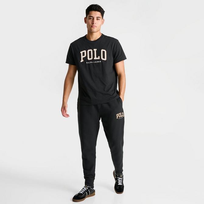 Polo Ralph Lauren Black Logo Polo Bear Lacrosse Jogger Pajama Pants Large L  