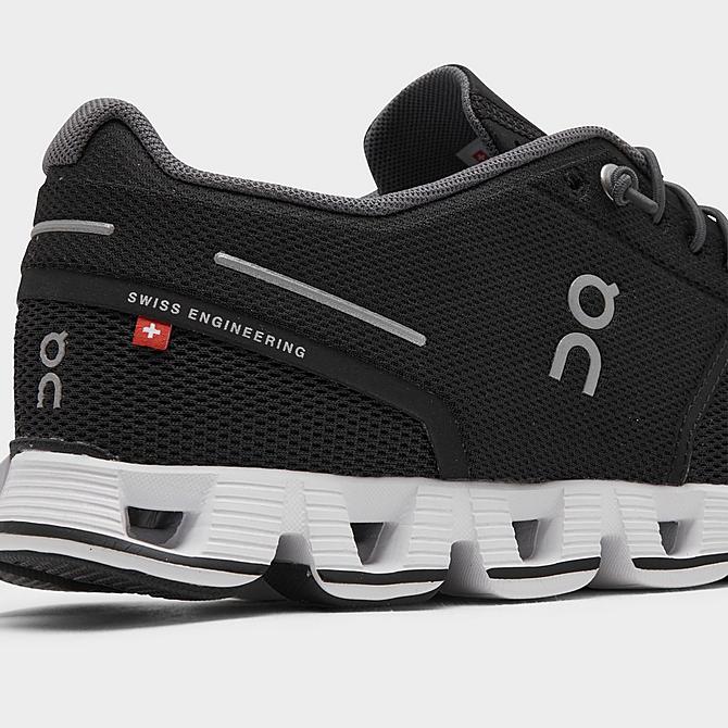 Front view of Women's On Cloud Running Shoes in Black Click to zoom