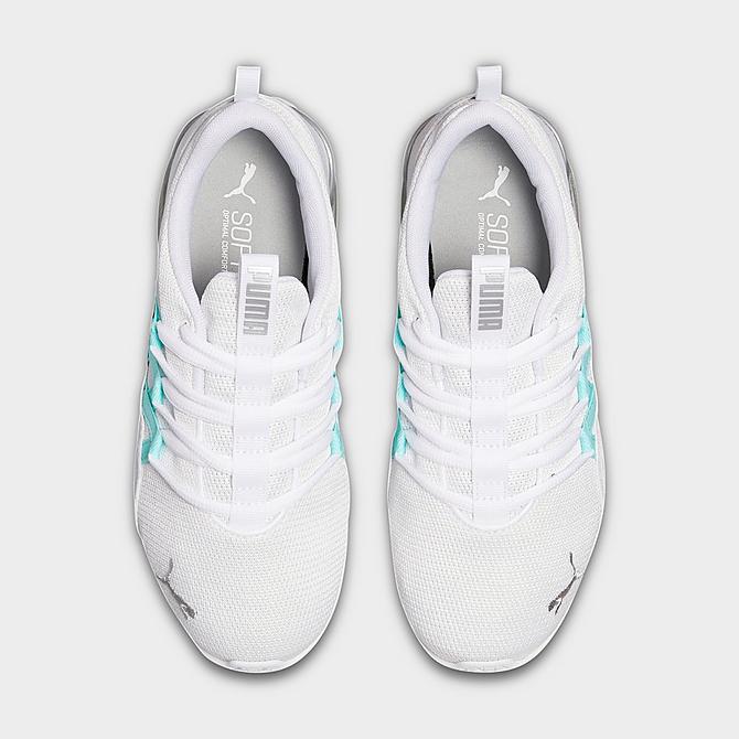 Back view of Women's Puma Riaze Prowl Training Shoes in Puma White/Gulf Stream Click to zoom