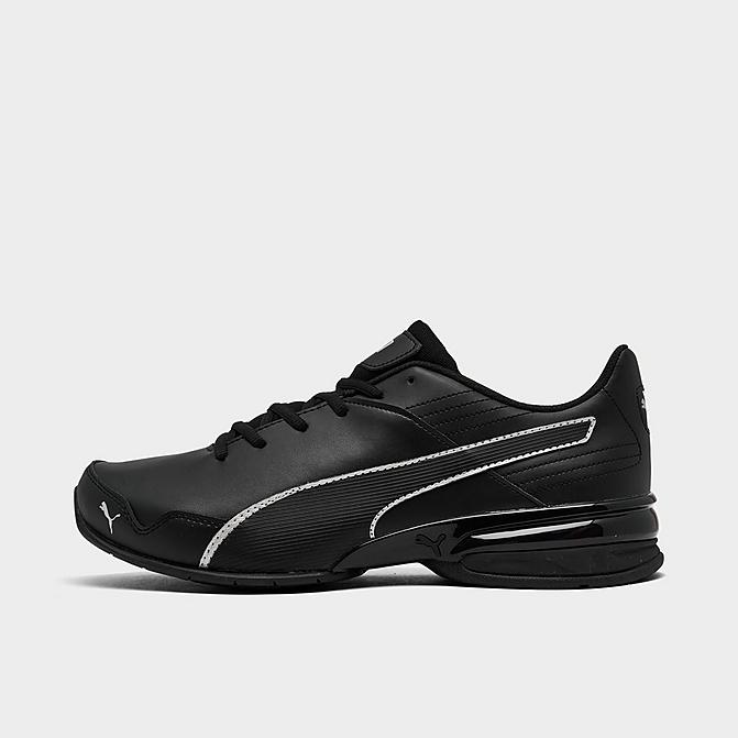 Right view of Men's Puma Super Levitate Running Shoes in Black/White Click to zoom