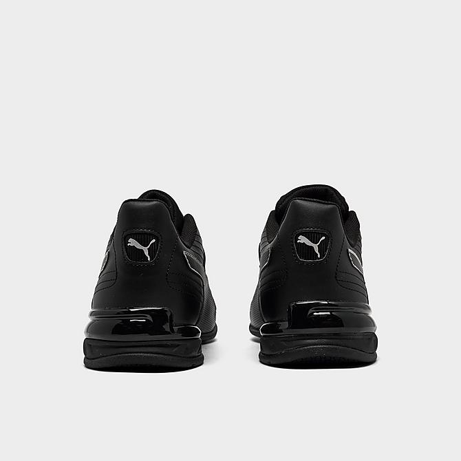 Left view of Men's Puma Super Levitate Running Shoes in Black/White Click to zoom