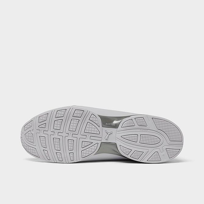 Bottom view of Men's Puma Axelion Perf Training Shoes in White Click to zoom