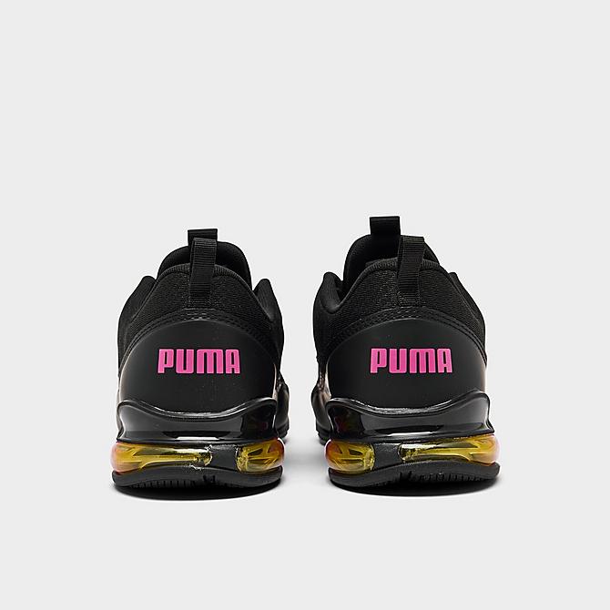 Left view of Women's Puma Riaze Prowl Training Shoes in Black/Pink/Rainbow Click to zoom