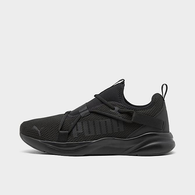 Right view of Men's Puma Softride Rift Training Shoes in Triple Black Click to zoom