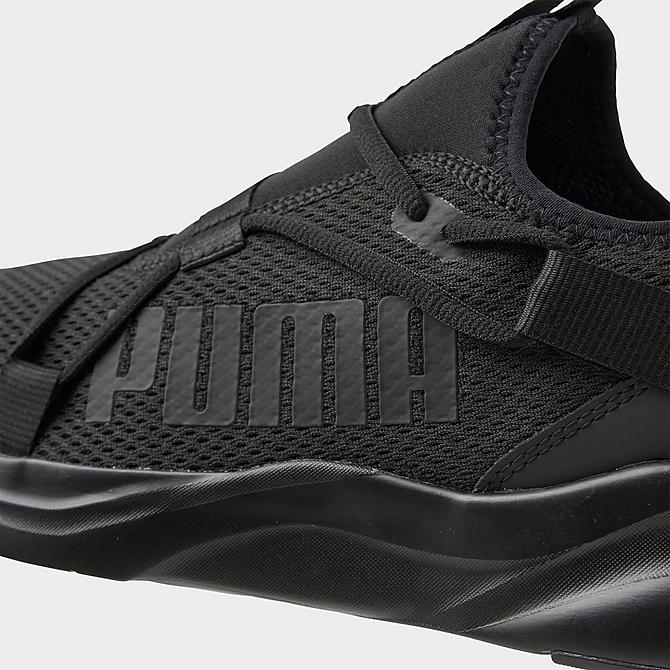 Front view of Men's Puma Softride Rift Training Shoes in Triple Black Click to zoom