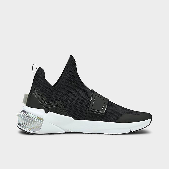 Front view of Women's Puma x FIRST MILE Provoke XT Xtreme Casual Training Shoes in Puma Black/Puma White Click to zoom