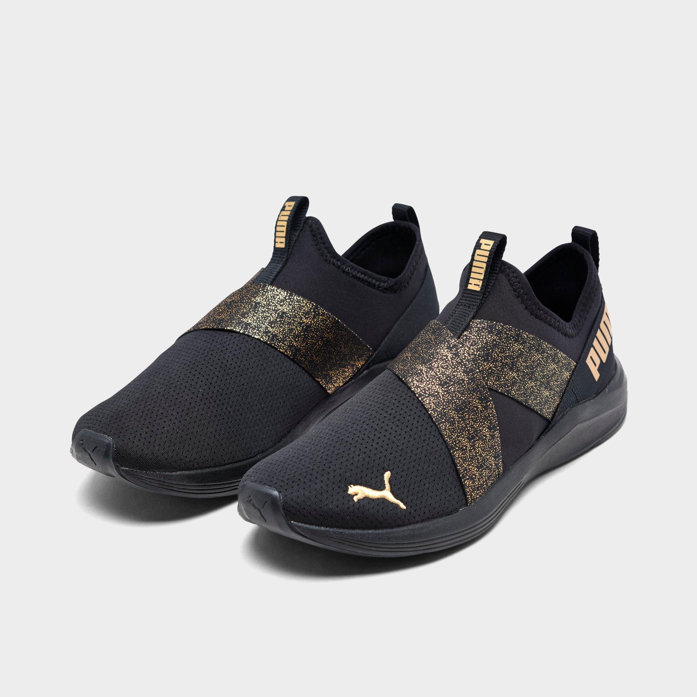 puma prowl slip on black