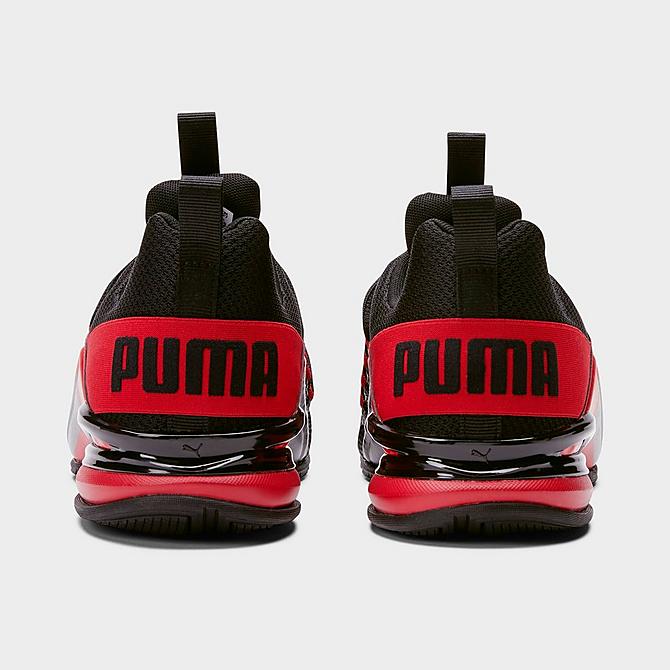 Left view of Men's Puma Axelion Break Training Shoes in Puma Black/Red Click to zoom