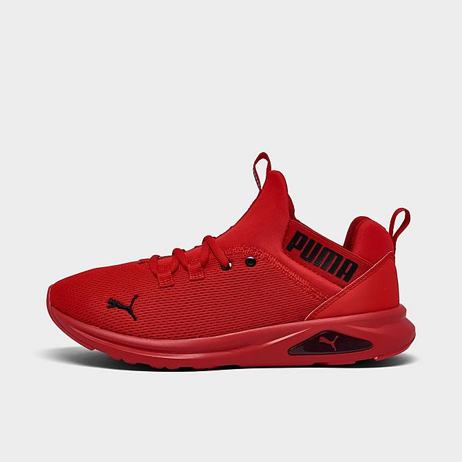 Right view of Men's Puma Enzo 2 Uncaged Running Shoes in High Risk Red Click to zoom
