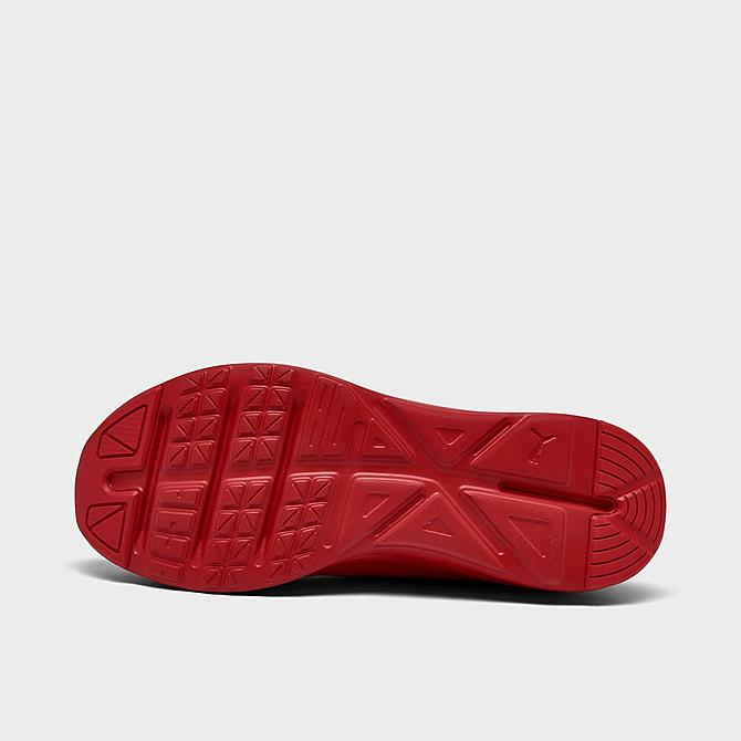 Bottom view of Men's Puma Enzo 2 Uncaged Running Shoes in High Risk Red Click to zoom