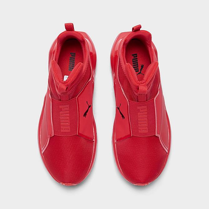 Back view of Women's Puma Fierce 2 Casual Shoes in High Risk Red/Puma Black Click to zoom