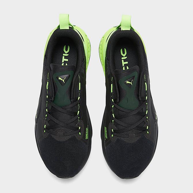Back view of Men's Puma XETIC Halflife Training Shoes in Puma Black/Green Glacier Click to zoom
