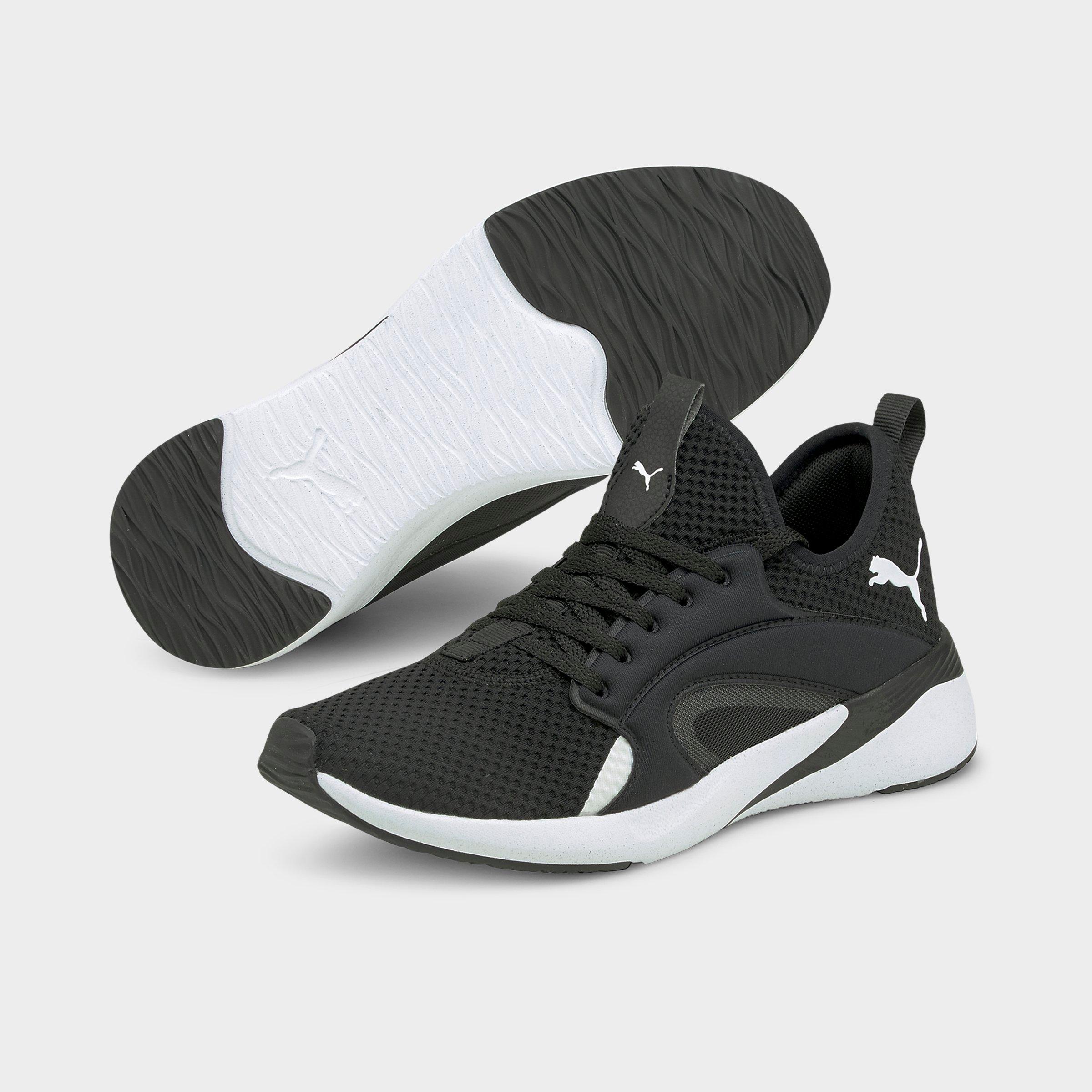 black puma training shoes