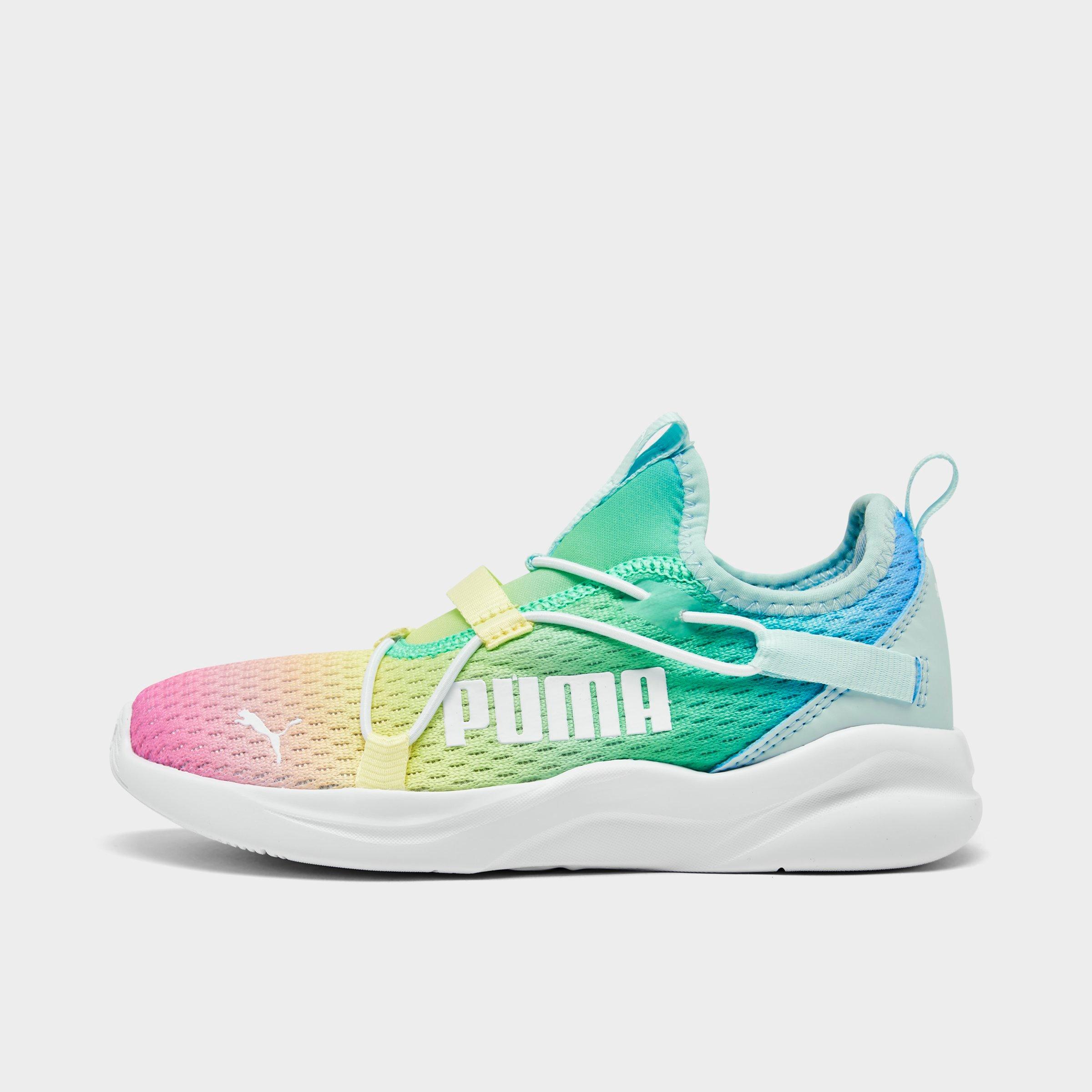girls rainbow tennis shoes