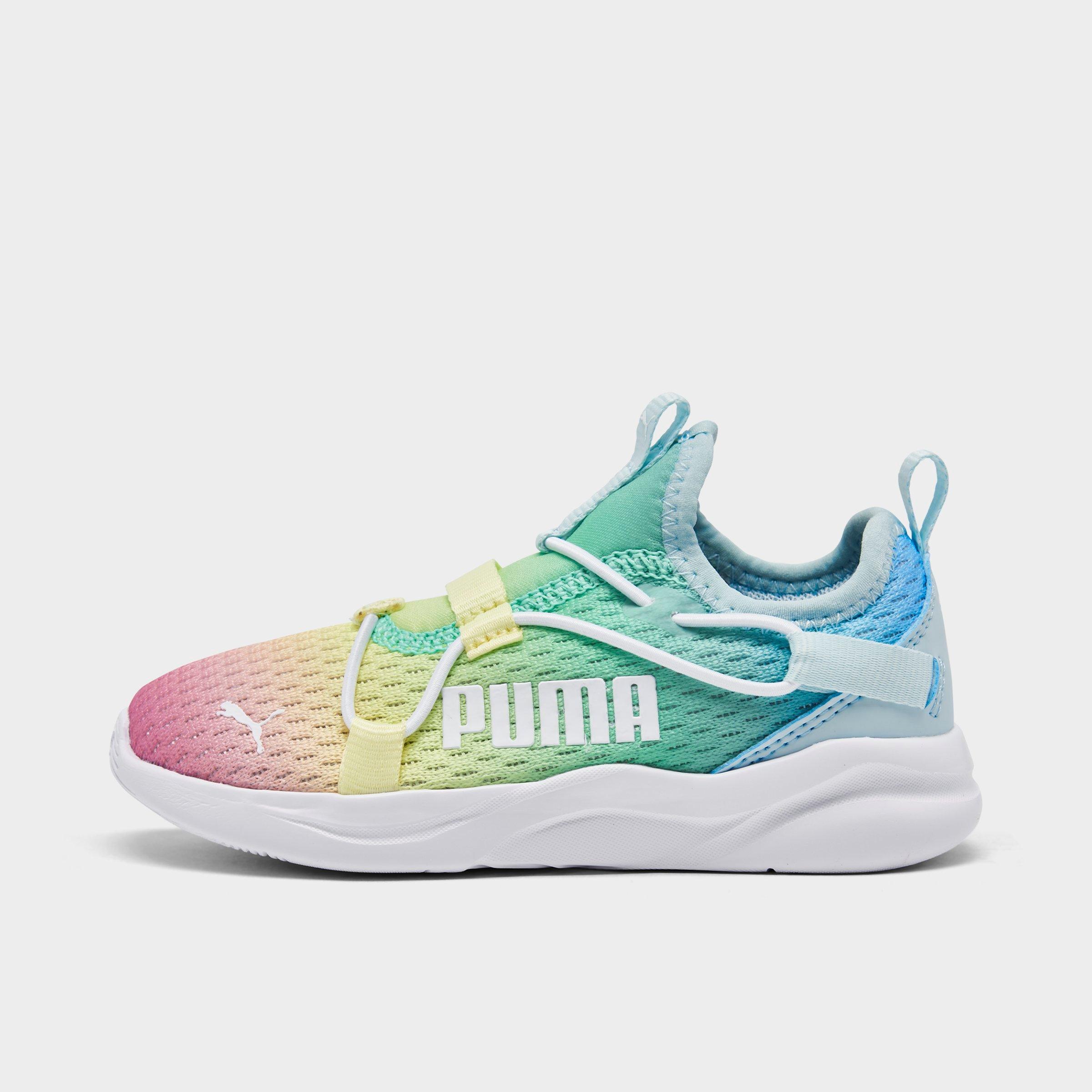 girls rainbow tennis shoes