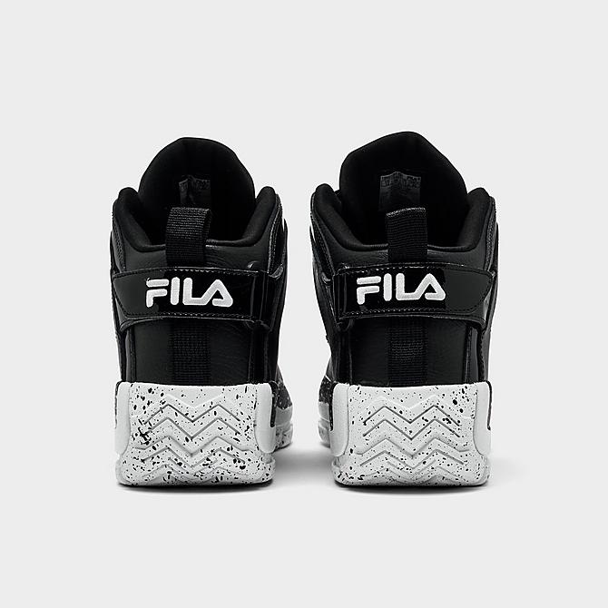 Left view of Fila Grant Hill 2 Basketball Shoes in Black/White/Black Click to zoom