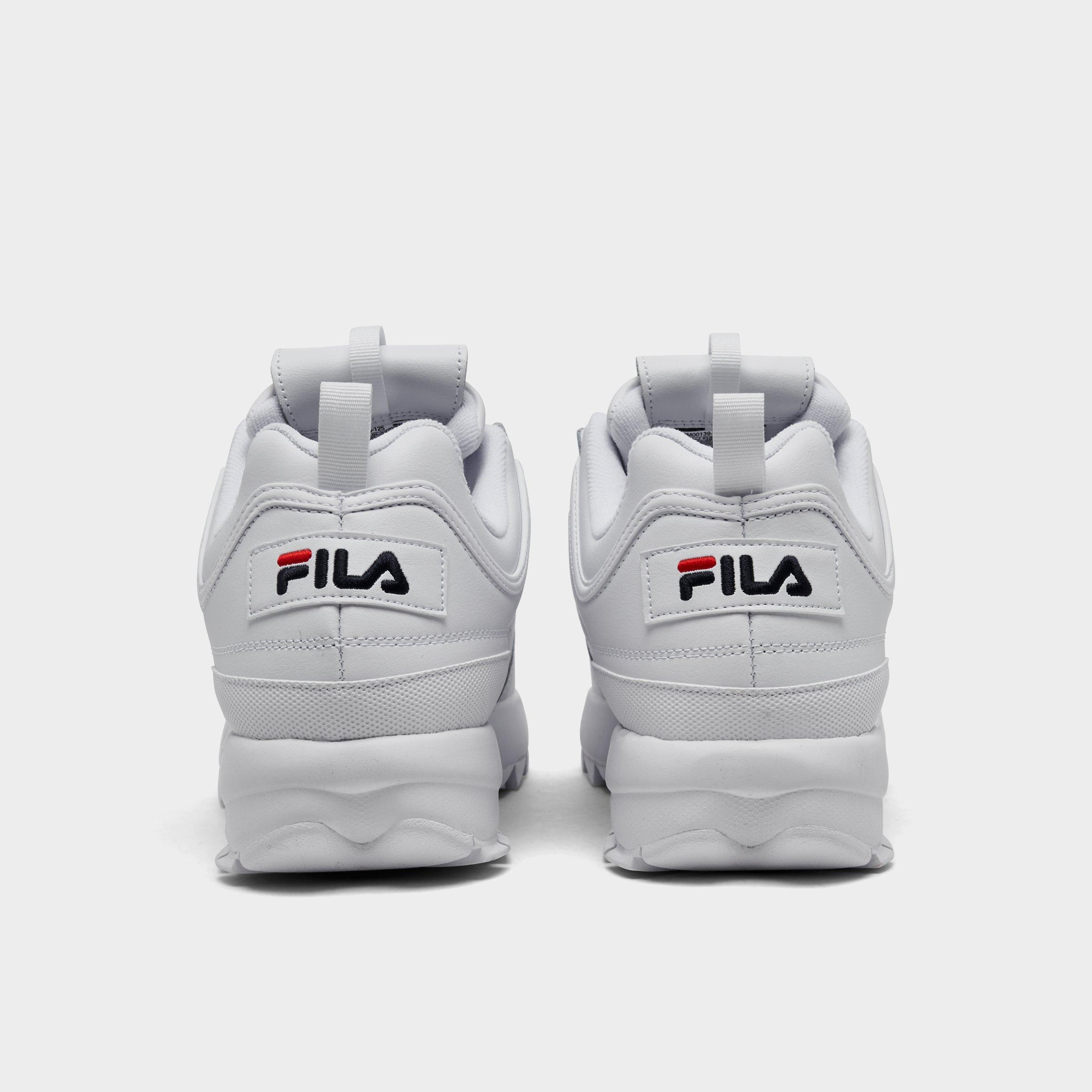 fila disruptor 2 white navy red