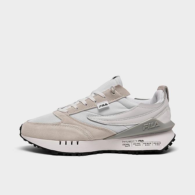 Right view of Fila Renno N-Generation Casual Shoes in White/Glacier Grey/White Click to zoom