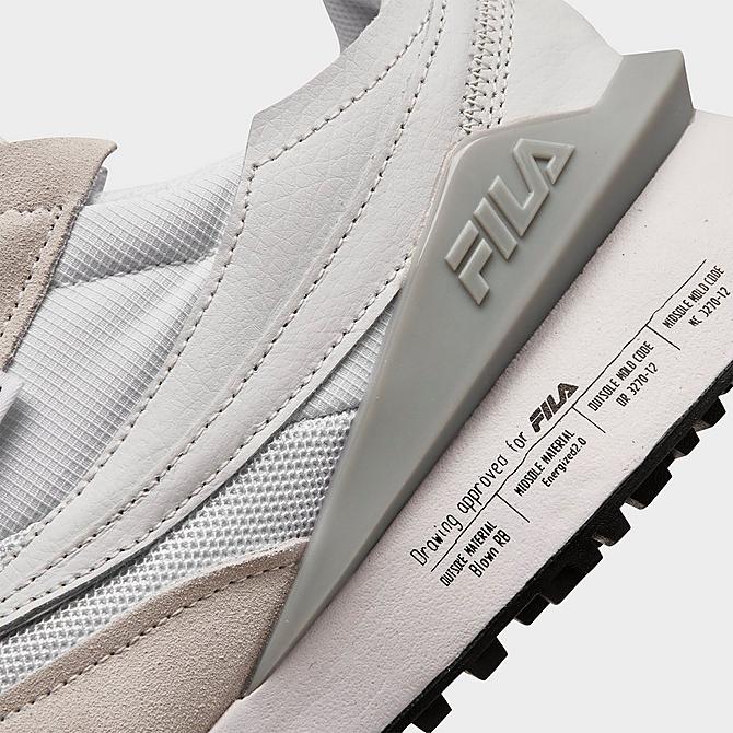 Front view of Fila Renno N-Generation Casual Shoes in White/Glacier Grey/White Click to zoom
