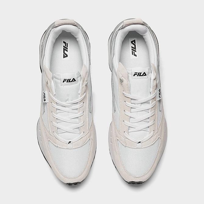 Back view of Fila Renno N-Generation Casual Shoes in White/Glacier Grey/White Click to zoom