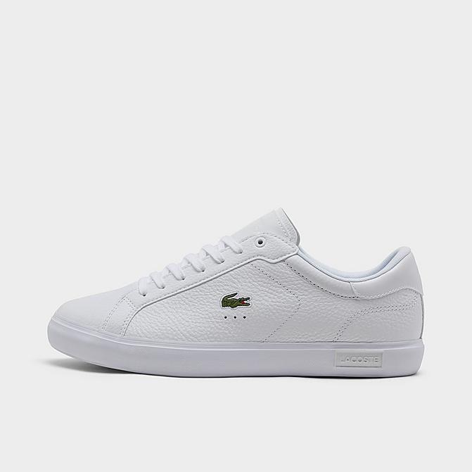 Right view of Men's Lacoste Powercourt 721 2 Casual Shoes in White/White Click to zoom