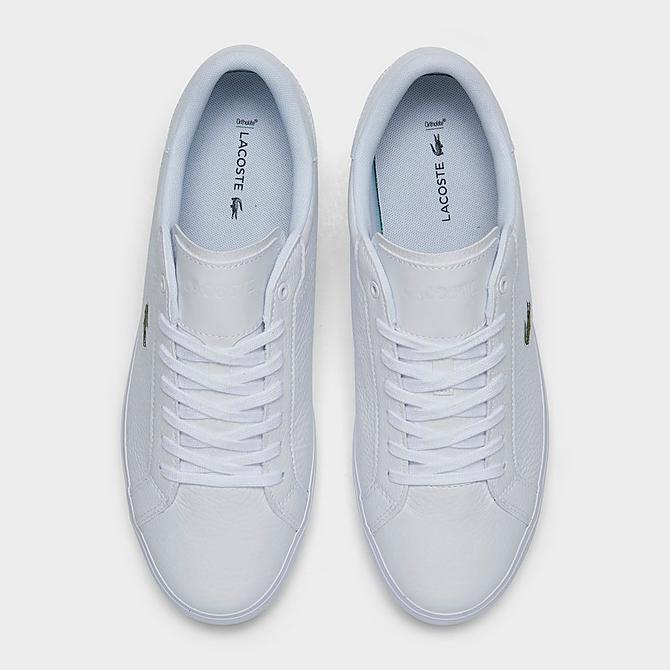 Back view of Men's Lacoste Powercourt 721 2 Casual Shoes in White/White Click to zoom