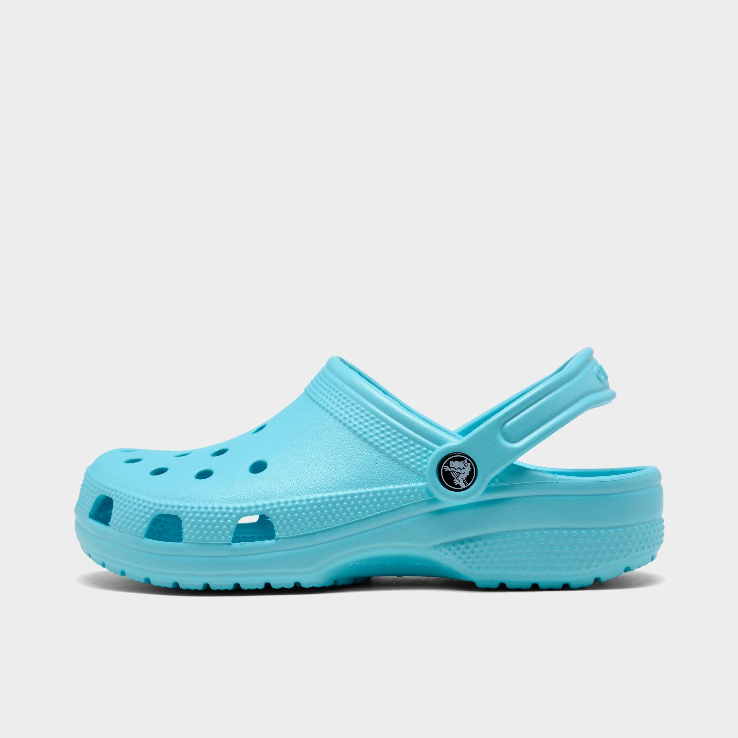 pastel blue crocs