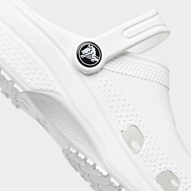 Front view of Little Kids' Crocs Classic Clog Shoes in White Click to zoom