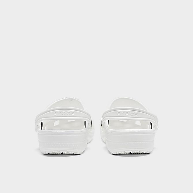 Left view of Little Kids' Crocs Classic Clog Shoes in White Click to zoom