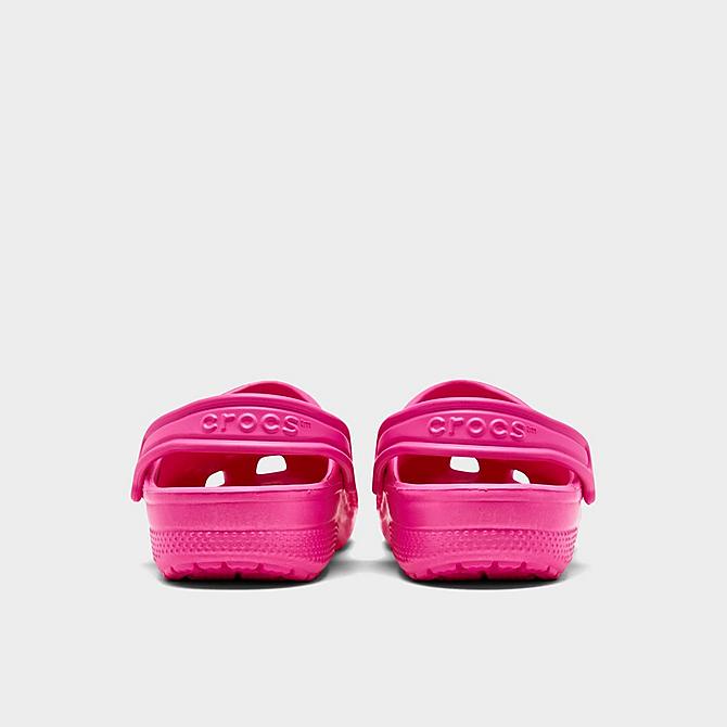 Left view of Little Kids' Crocs Classic Clog Shoes in Electric Pink Click to zoom