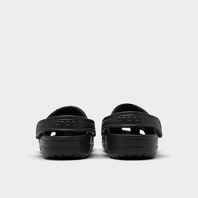 Left view of Kids' Toddler Crocs Classic Clog Shoes in Black Click to zoom
