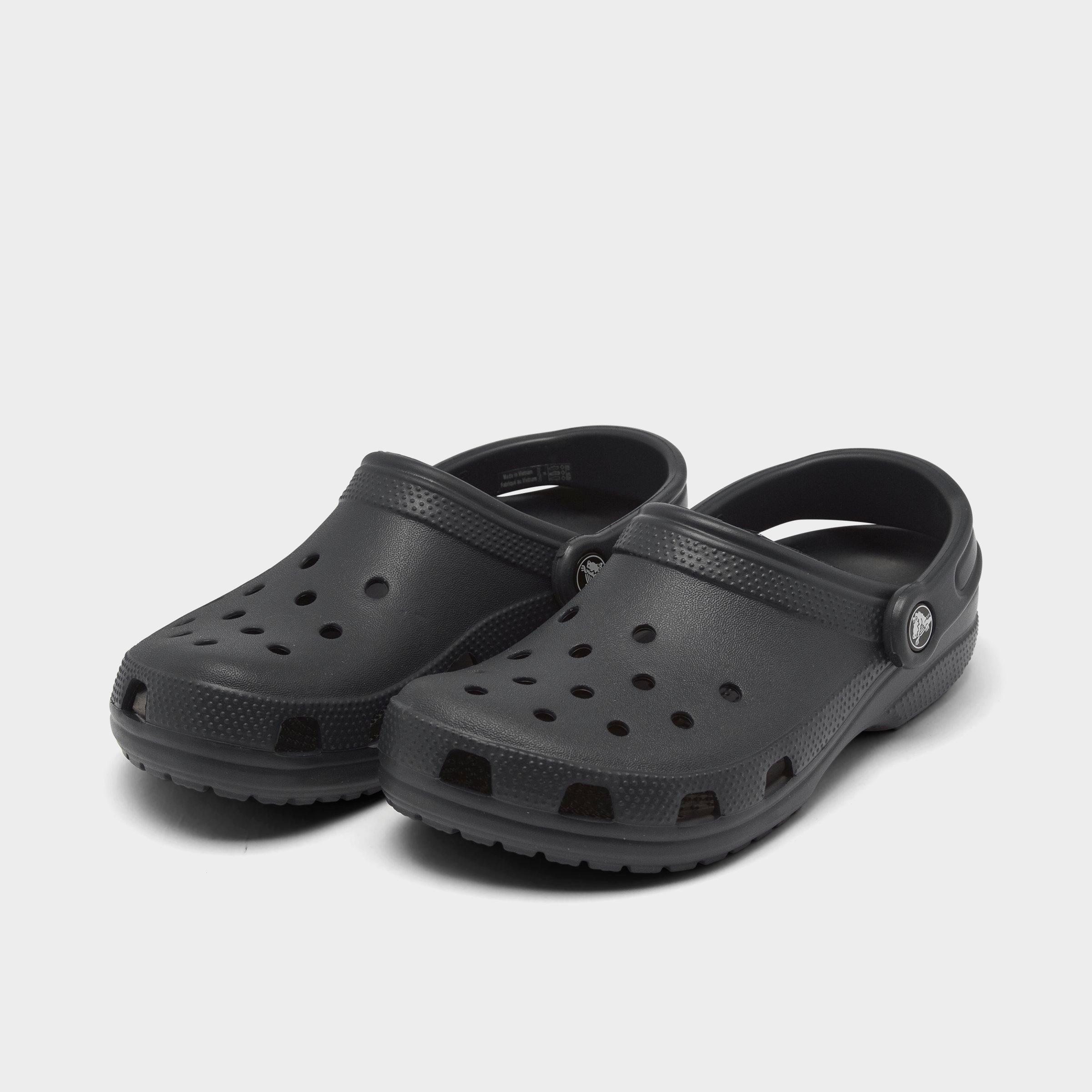 black tie dye crocs