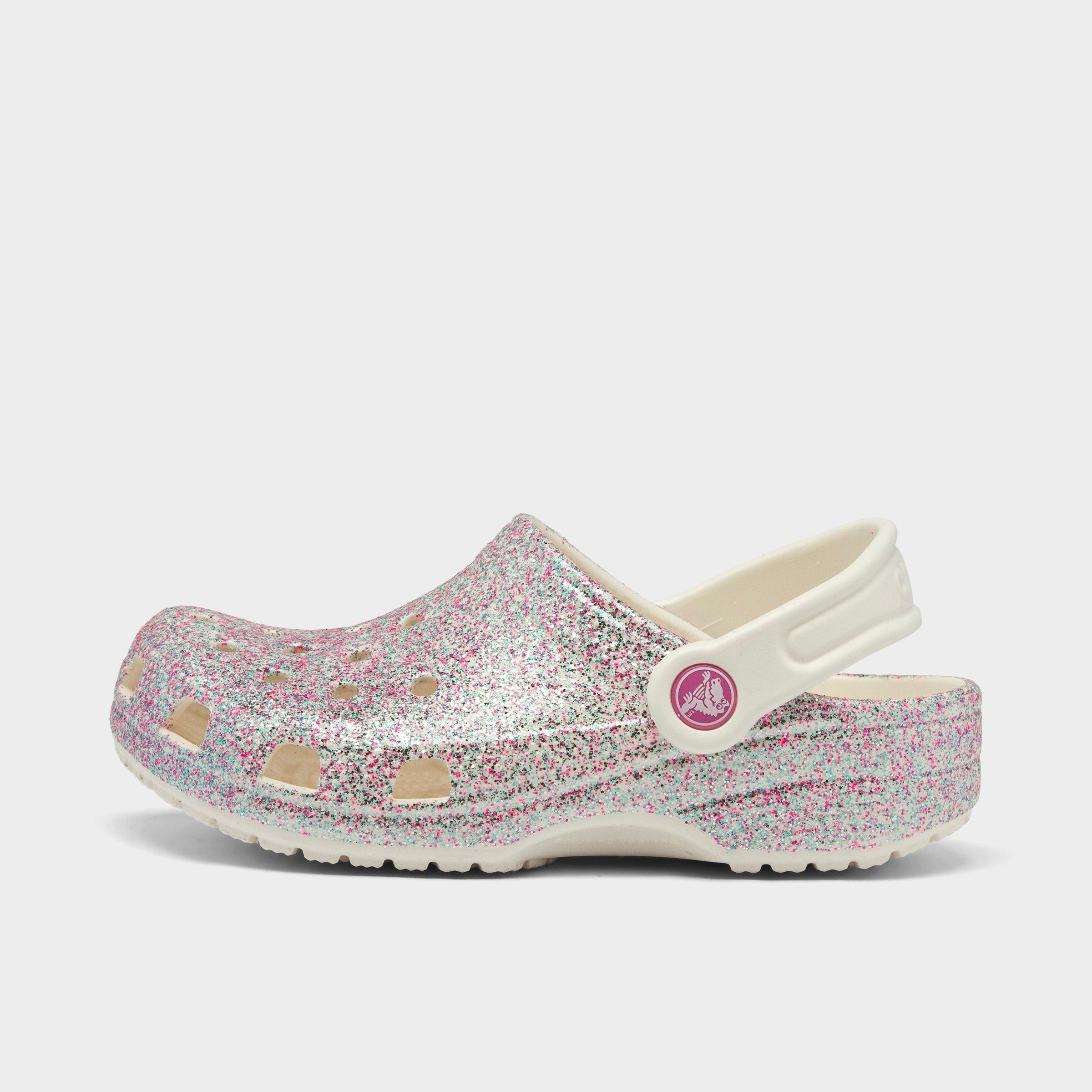 glitter crocs kids