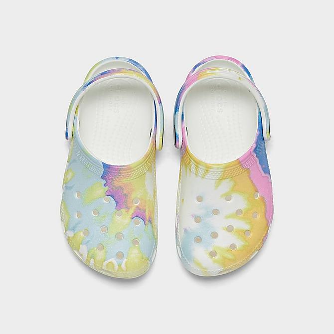 Back view of Girls' Toddler Crocs Classic Clog Shoes in Multi Click to zoom