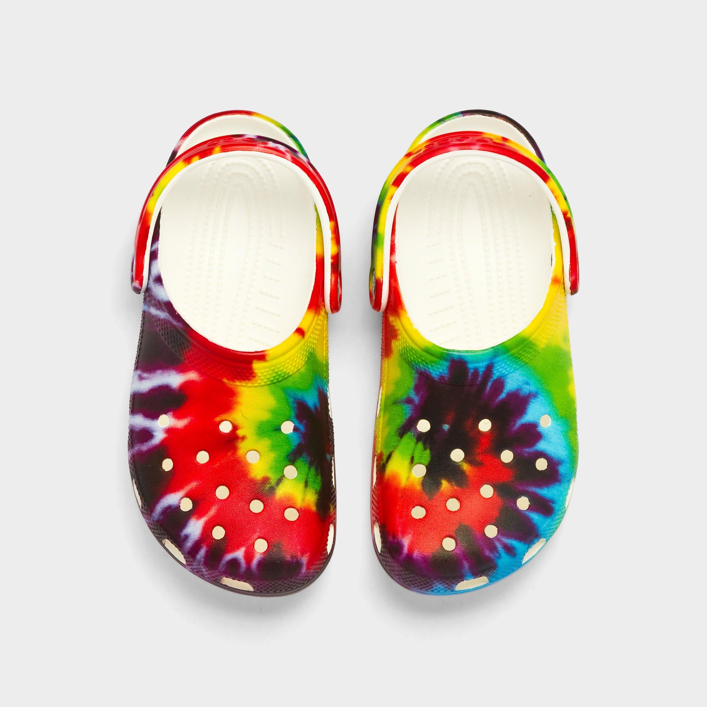 tie dye crocs kids