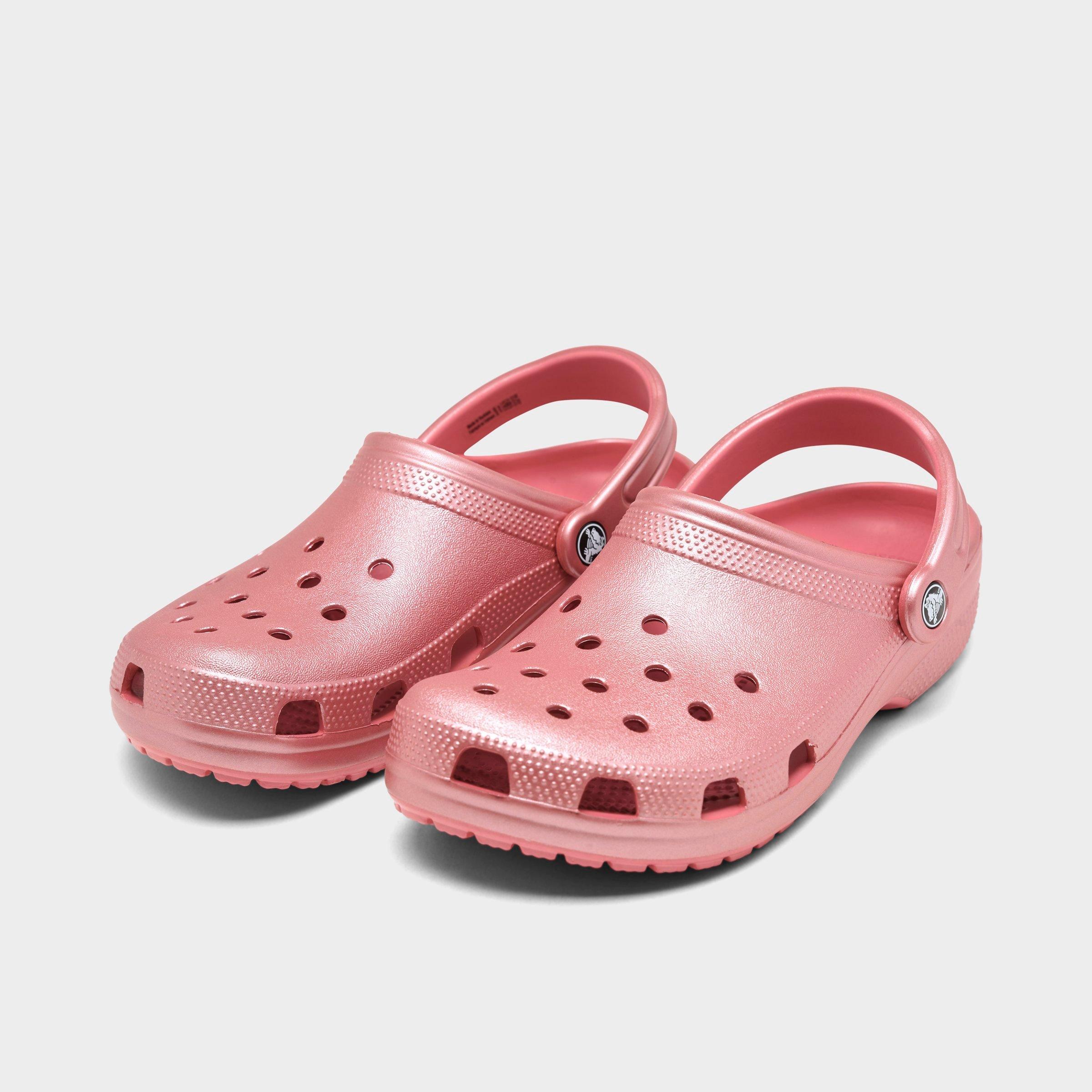 metallic crocs