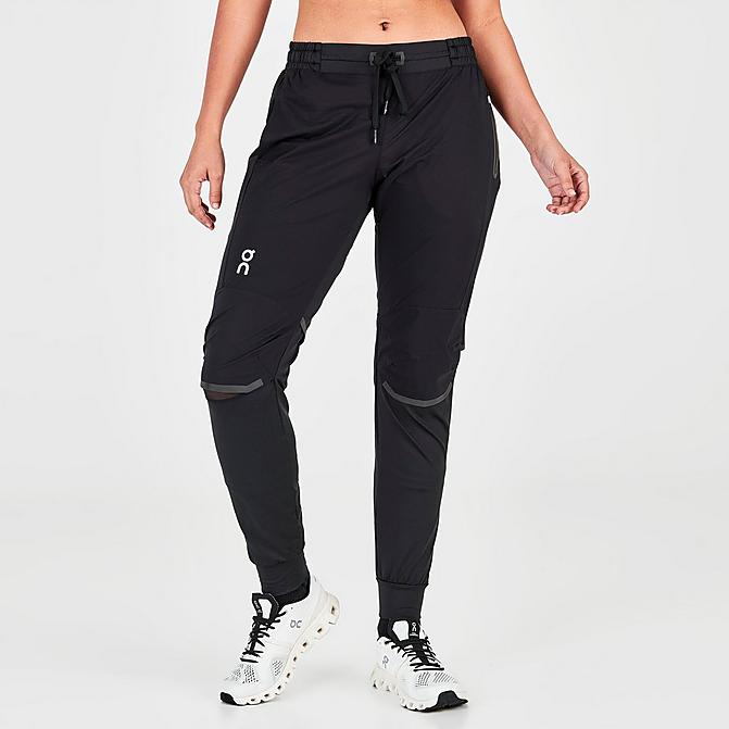 Front view of Women's On Running Pants in Black Click to zoom