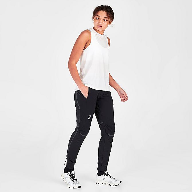 Front Three Quarter view of Women's On Running Pants in Black Click to zoom