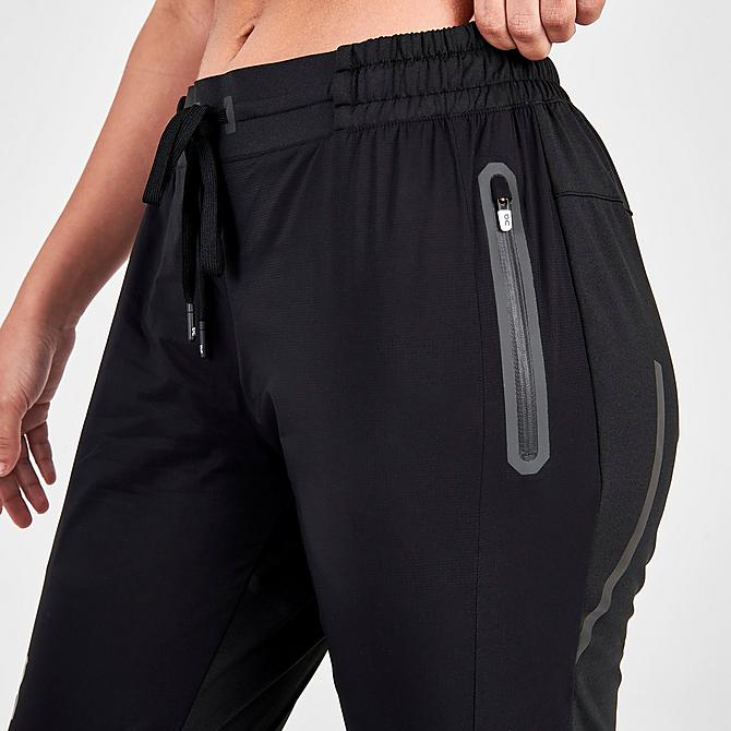 On Model 5 view of Women's On Running Pants in Black Click to zoom