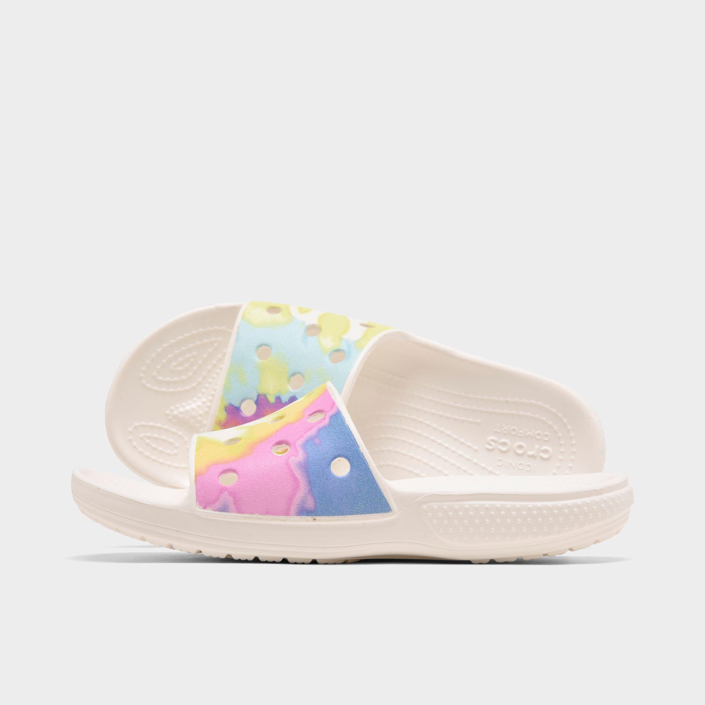 crocs tie dye sandals