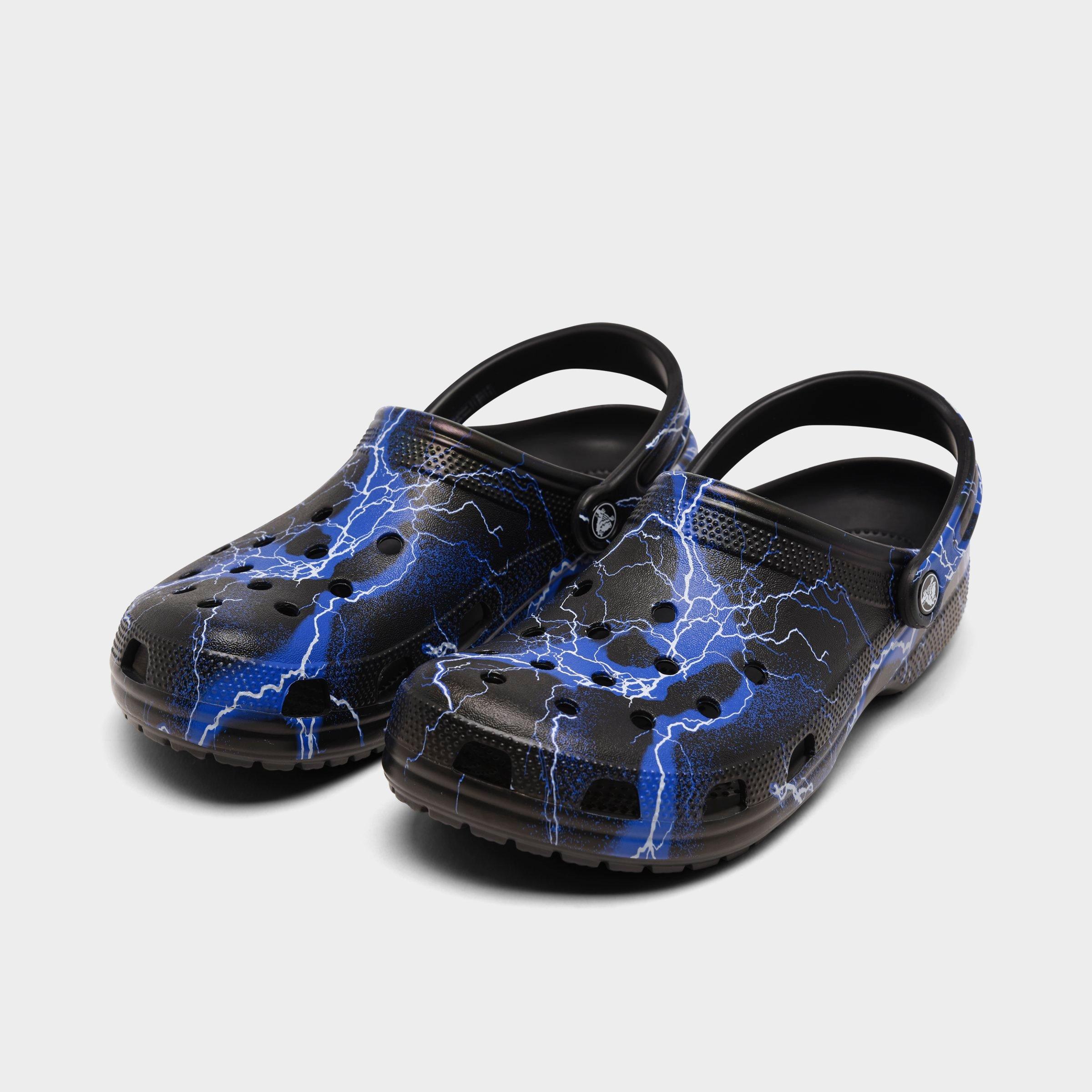black lightning crocs