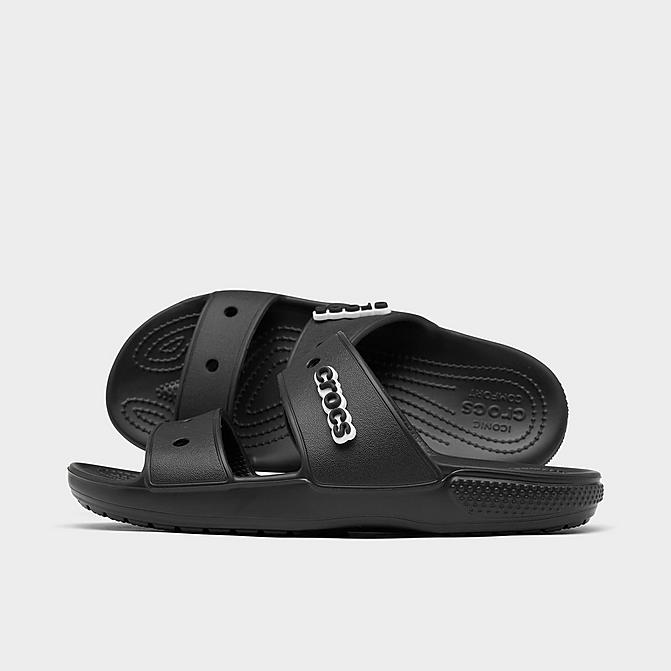 Right view of Women's Crocs Classic Sandals in Black Click to zoom