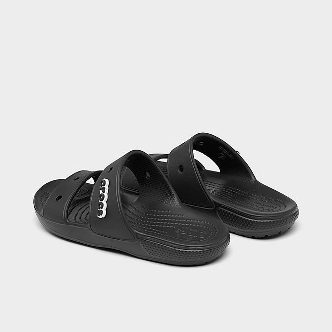 Left view of Women's Crocs Classic Sandals in Black Click to zoom