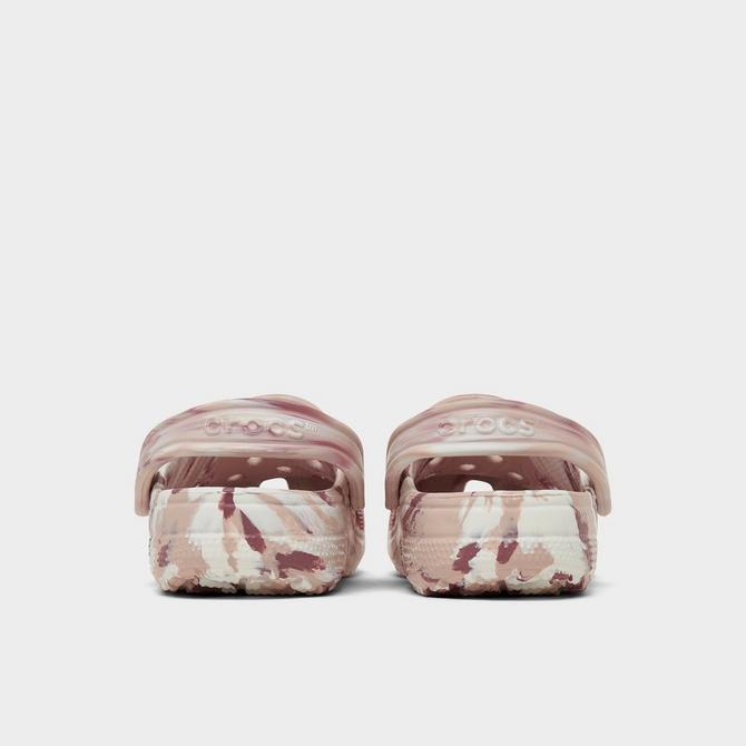 Left view of Women's Crocs Classic Marble Clog Shoes in Quartz/Multi Click to zoom