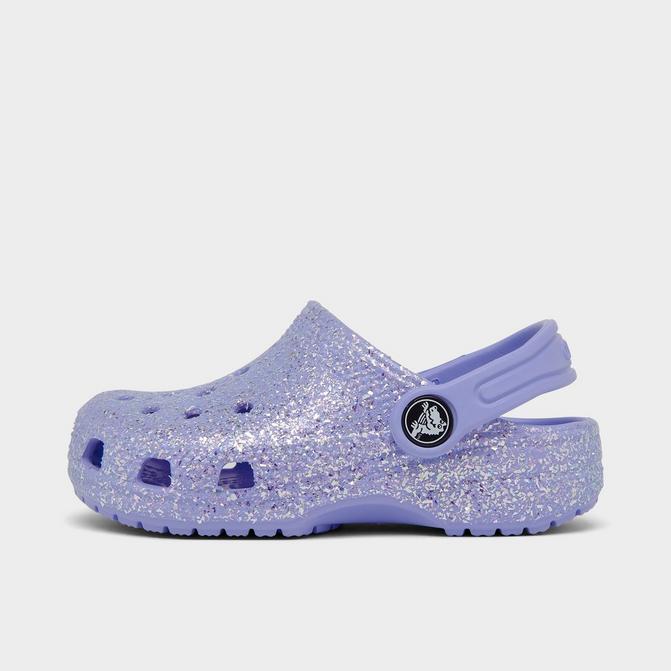 Girls' Crocs Classic Glitter Clog Shoes| Finish Line