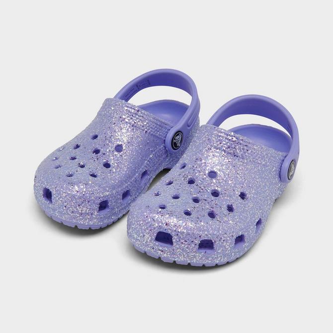 Girls discount sparkle crocs