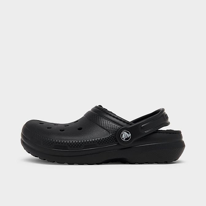 Right view of Little Kids' Crocs Lined Classic Clog Shoes Click to zoom