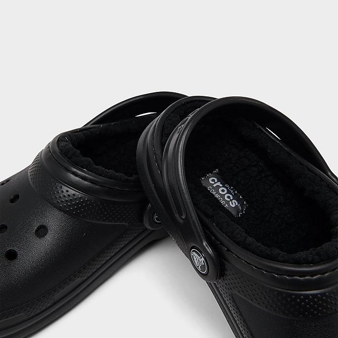 Front view of Little Kids' Crocs Lined Classic Clog Shoes Click to zoom