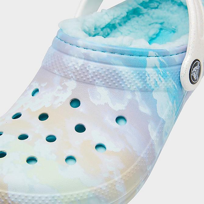 Front view of Girls' Little Kids' Crocs Classic Lined Out Of This World Clogs in Multi Click to zoom