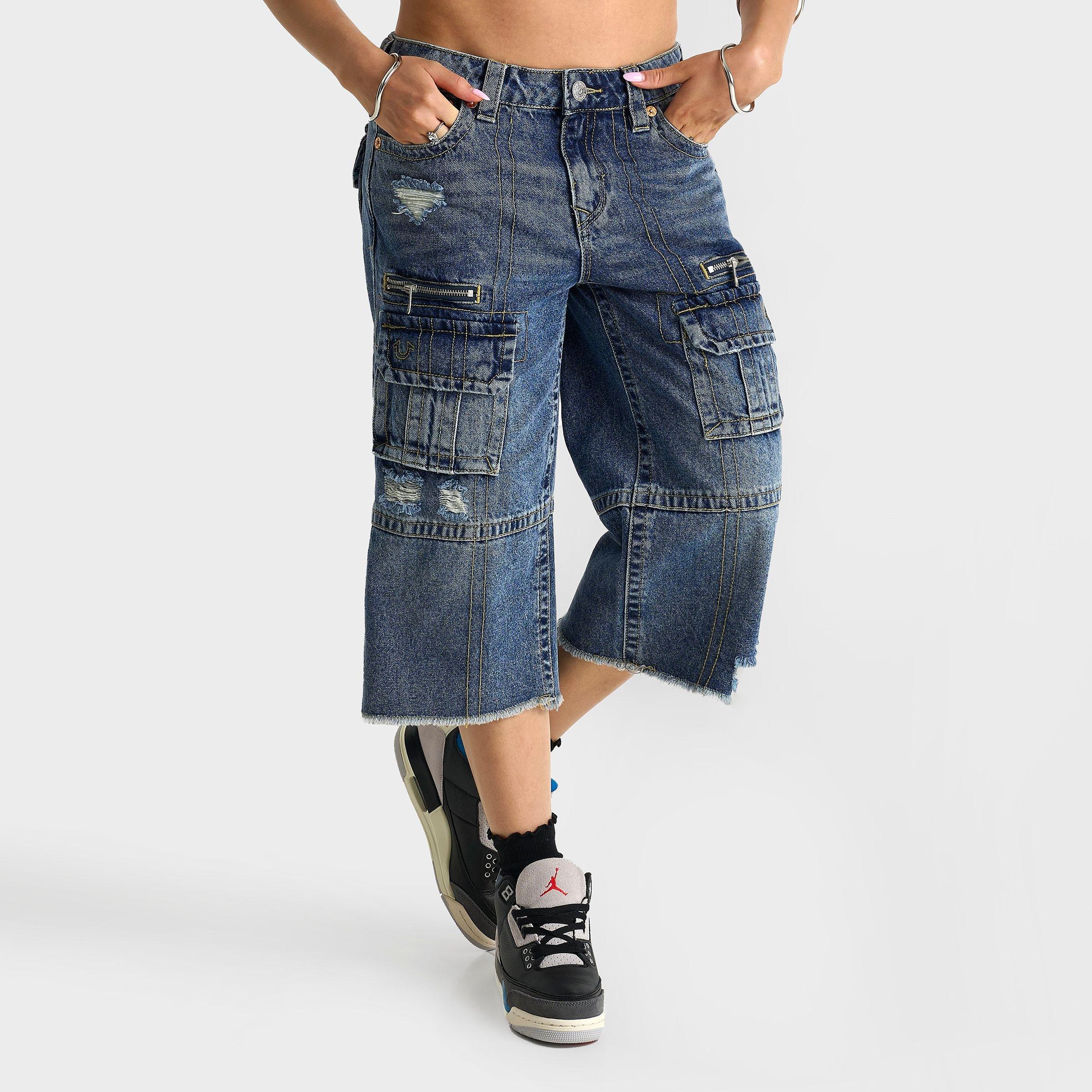 Women's True Religion Bobbi Baggy Denim Capri Pants